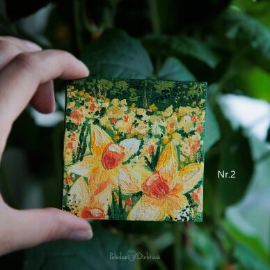 Tapytas Minipaveikslas-magnetas "Narcizai" 4